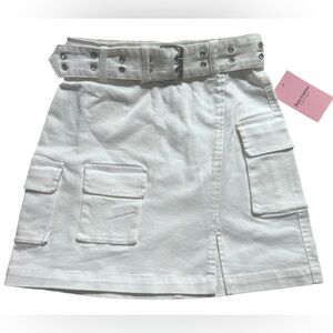 Juicy Couture Cargo Mini Skirt White Size 26